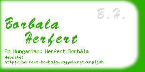 borbala herfert business card