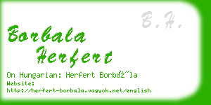 borbala herfert business card